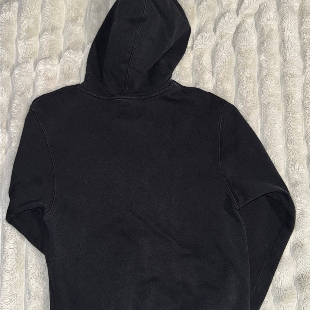 Jordan mens Black Hoodie with Neon Yellow Details - Picture 3 of 4